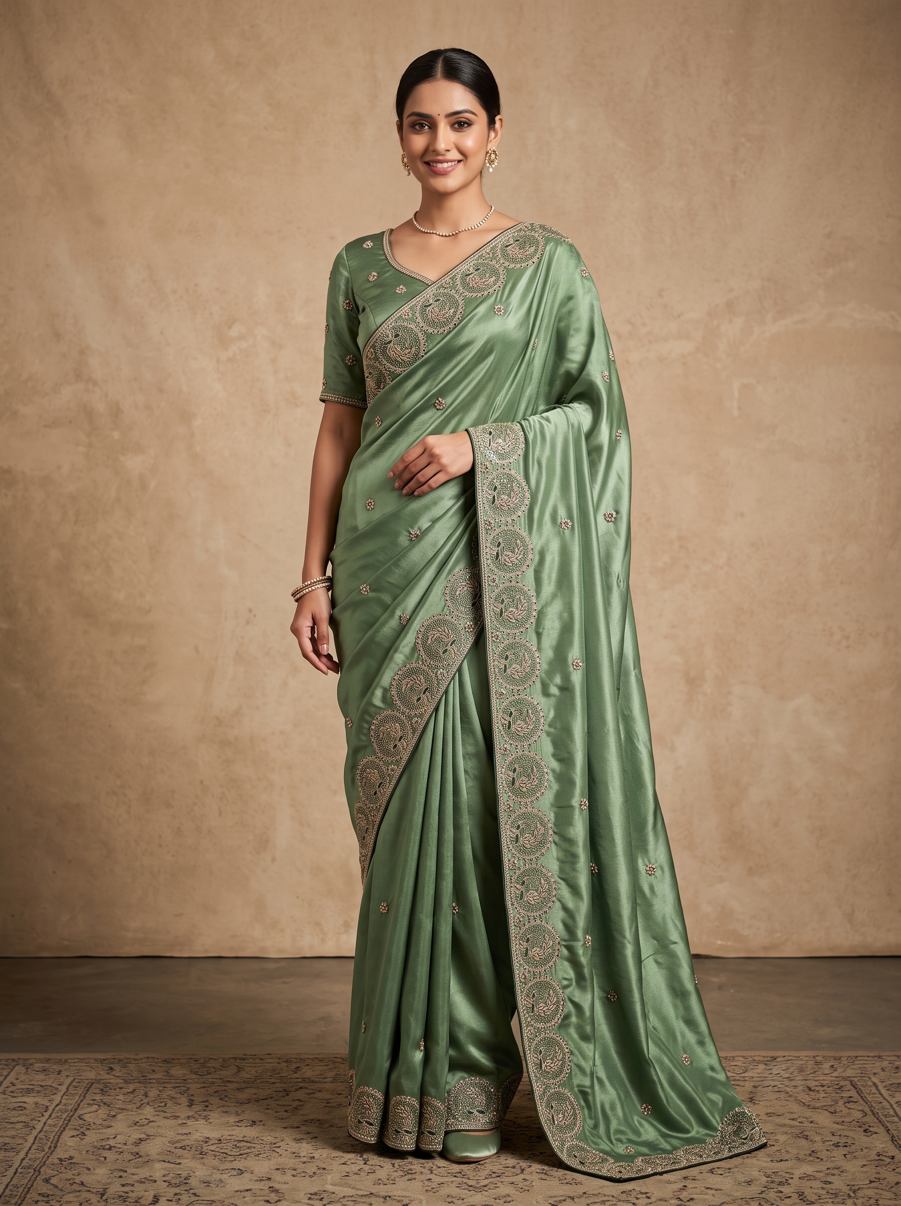 premium-green-soft-tissue-embroidered-saree-with-designer-embroidered-blouse-d-no-1212-green