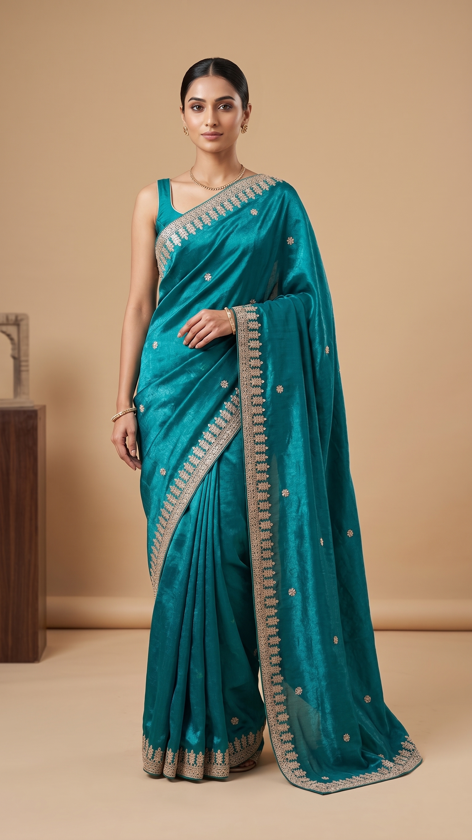 premium-rama-soft-tissue-saree-with-gota-patti-work-designer-embroidered-blouse-d-no-1160-rama