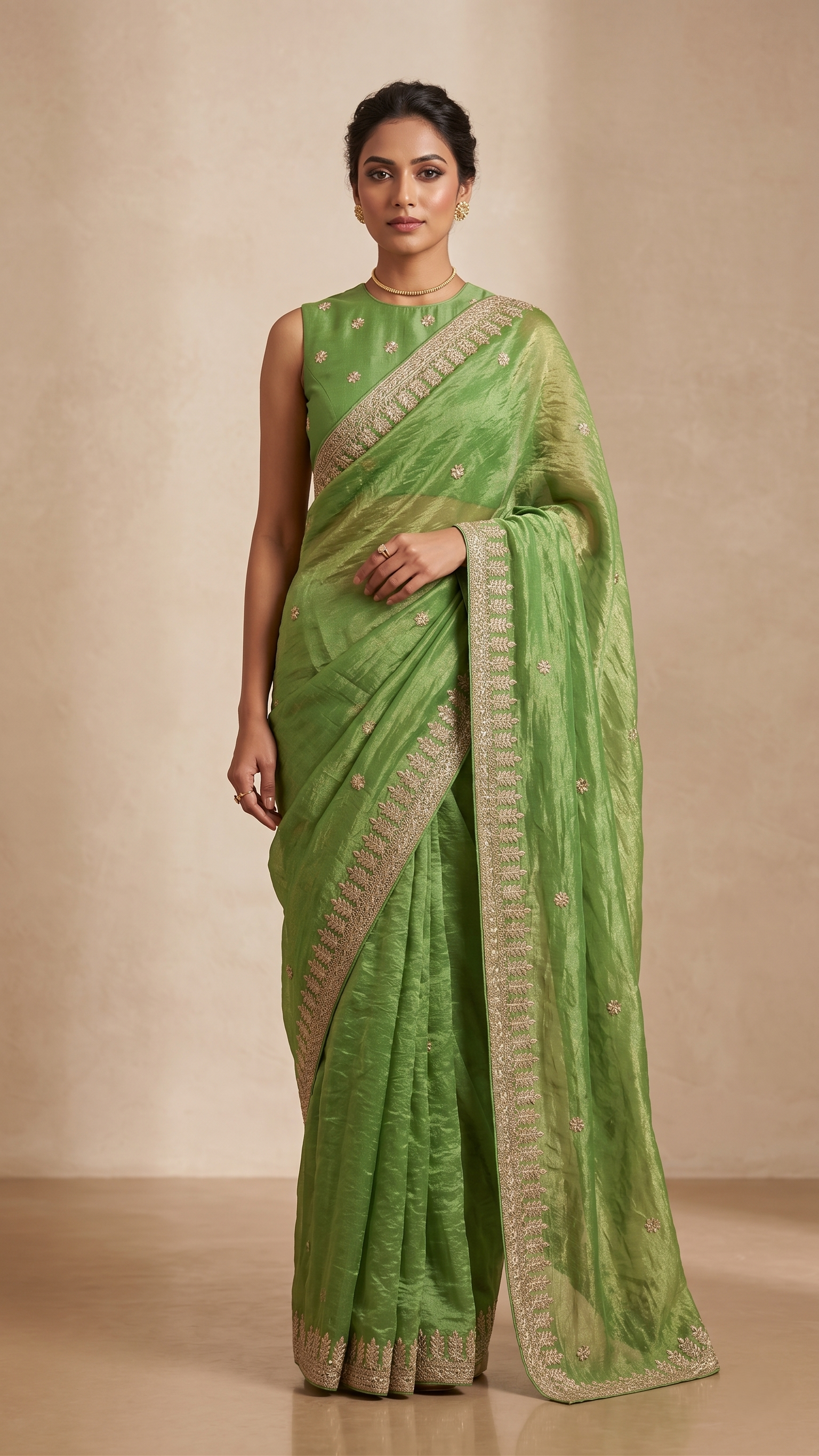 premium-pista-soft-tissue-saree-with-gota-patti-work-designer-embroidered-blouse-d-no-1160-pista