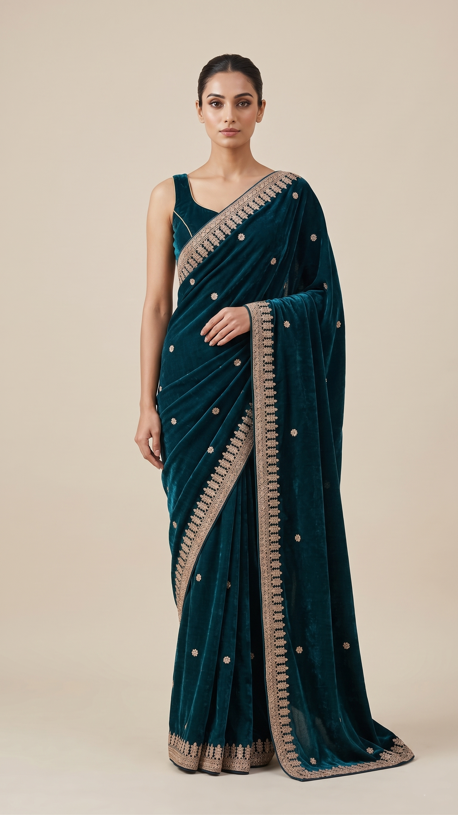 premium-peacock-blue-soft-tissue-saree-with-gota-patti-work-designer-embroidered-blouse-d-no-1160-peacock-blue